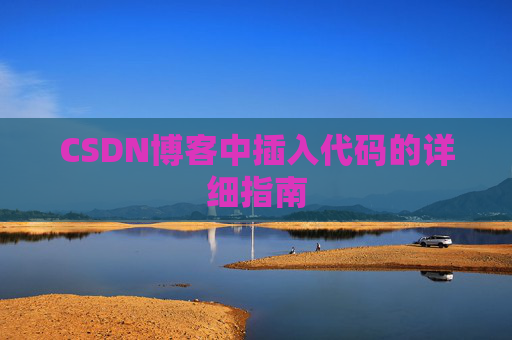 CSDN博客中插入代码的详细指南
